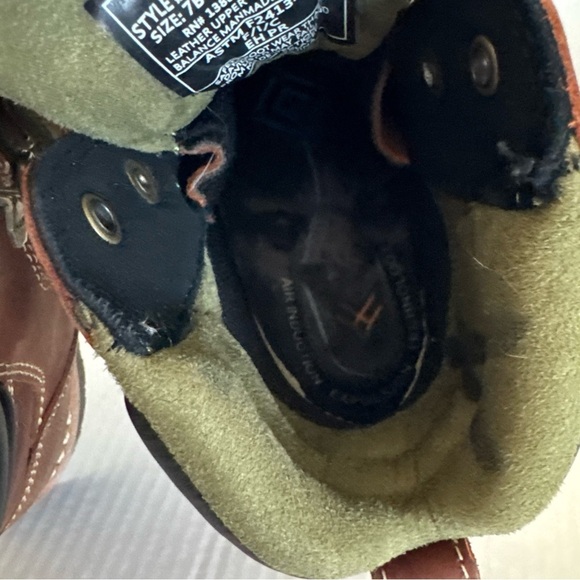 Hawx Brown Leather Boots with Green Laces - Picture 8 of 11